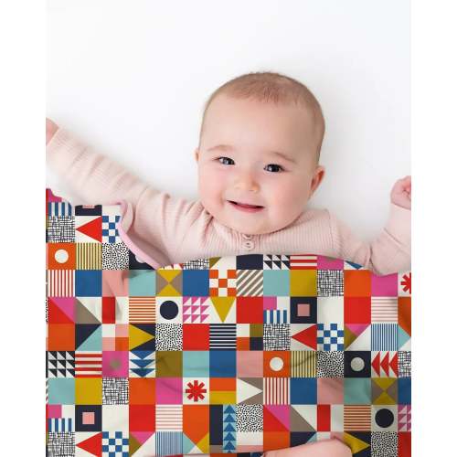 Playful Shapes Bamboo Blanket