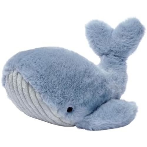 Lambs & Ivy Bubbles & Squirt Soft Plush Blue Whale Stuffed Animal Toy