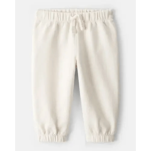 Baby Girl DayDream Fleece Pants - Cream - Carter's | Carter's