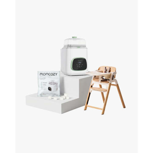 Clean & Feeding Bundle: Bottle Washer and High Chair and Washing Block
