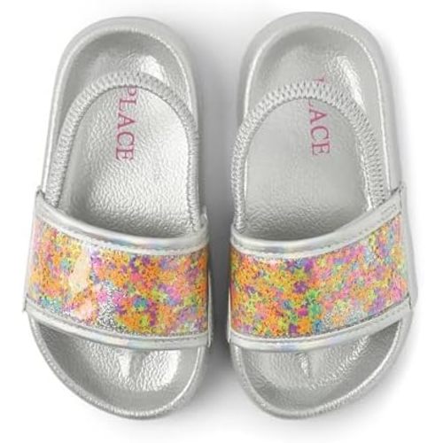 The Children's Place Baby Girls' And Toddler Everyday Slide Sandals With Backstrap