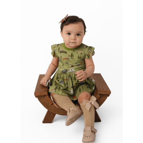 Camping Bamboo Flutter Dress