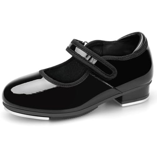 Stelle Tap Shoes for Girls Toddler PU Tap Dance Shoes for Toddler/Little Kids/Big Kids
