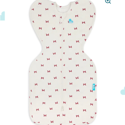 Swaddle Up™ 1.0 TOG Cotton Cream Bows