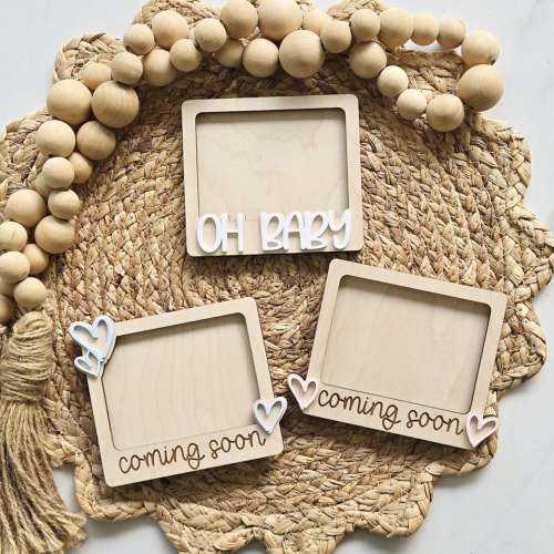 Ultrasound Fridge Magnet | Pregnancy Announcement | Ultrasound Photo Frame