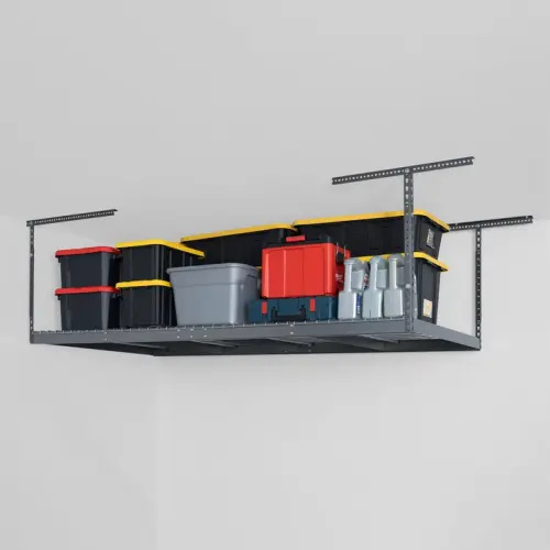 SafeRacks Super Duty 4 ft x 8 ft Overhead Garage Storage Rack and Accessories Kit | Costco