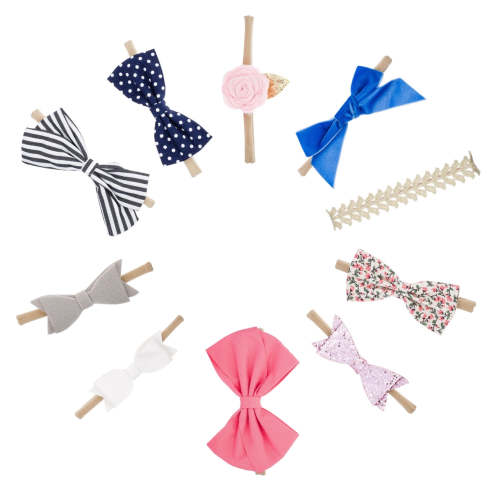 Baby Bows and Headbands | Essentials - 10 Pack | Parker Baby Co.