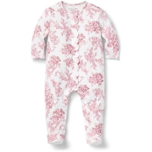 Janie and Jack Baby Girls' Baby Floral Toile Footed One-piece