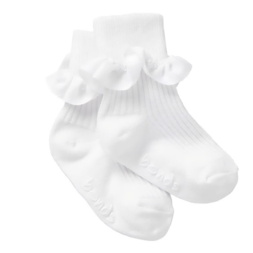 BONDS Baby Party Cuff Sock | RYUR1N | White