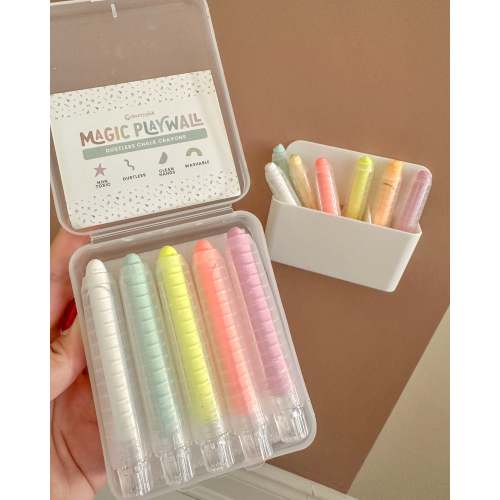 Dustless Chalk Crayons + Magnetic Holder Bundle for Magic Playwall – Cherrypick