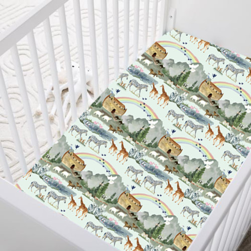Noah's Ark Crib Sheet