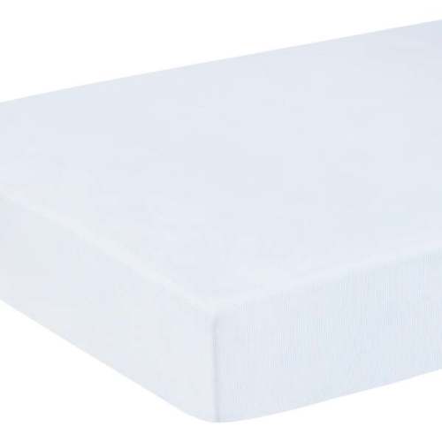 Pima Crib Sheet, Light Blue Signature Stripe