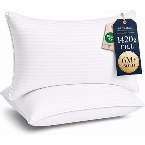Beckham Hotel Collection Bed Pillows King Size Set of 2