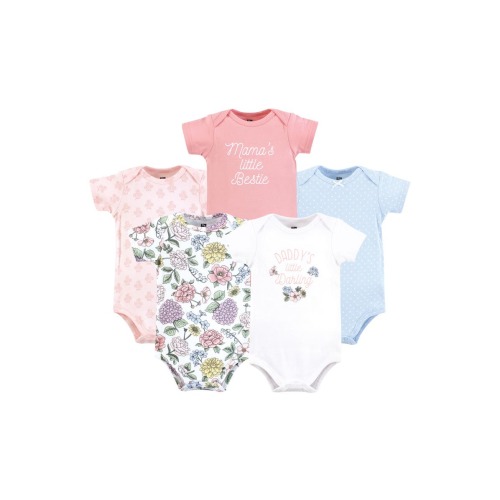 Cotton Bodysuits 5-Pack, 0-3M
- Only a few left