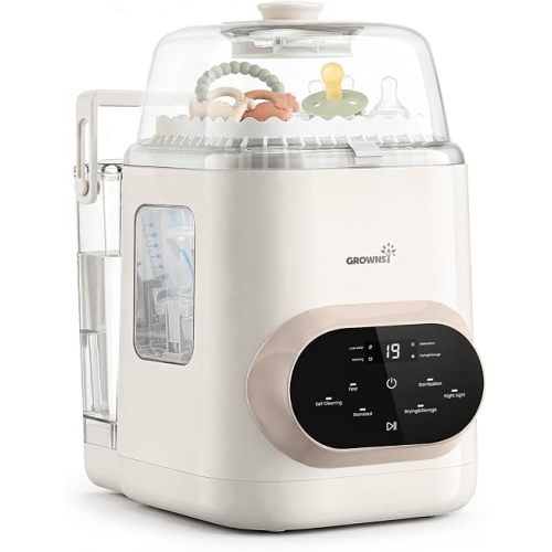 GROWNSY EaseClean Pro Bottle Washer & Sterilizer & Dryer, Visible Cleaning