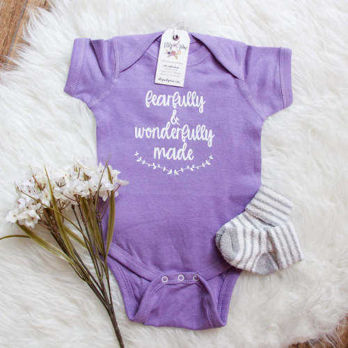 Fearfully and Wonderfully Made Christian Infant Bodysuit Onesie