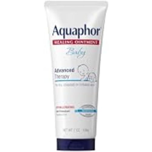 Aquaphor Baby Advanced Therapy Healing Ointment Skin Protectant, 7 OZ | Baby Skin Protectant with Petrolatum for Chapped or Dry Skin, Drool Rash and Diaper Rash, Hypoallergenic, Fragrance Free