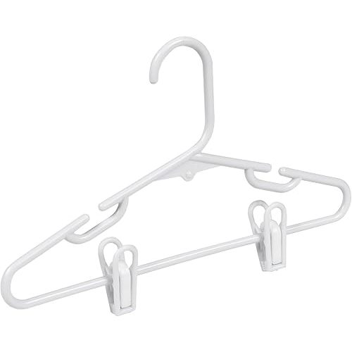Baby Clothes Hangers with Clips, Removable Clips Keep Bottoms and Tops Paired, 18 Pack