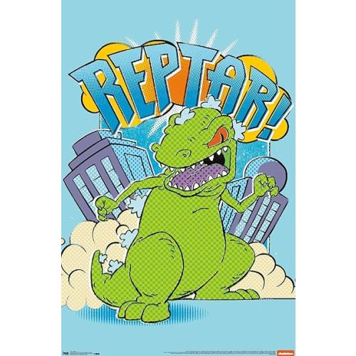 Trends International Nickelodeon Rugrats - Reptar Wall Poster, 22.375" x 34", Unframed Version