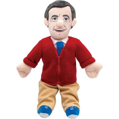 The Unemployed Philosophers Guild Mister Rogers Doll - 12" Soft Stuffed Plush Little Thinker, Officially Licensed