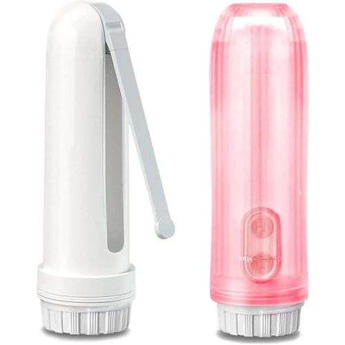 Portable Bidet Travel Bidet Sprayer Electric Handheld Bidet ,Ipx6 Waterproof ,with 2 Pressure Options,for Personal Hygiene Cleaning,Pink