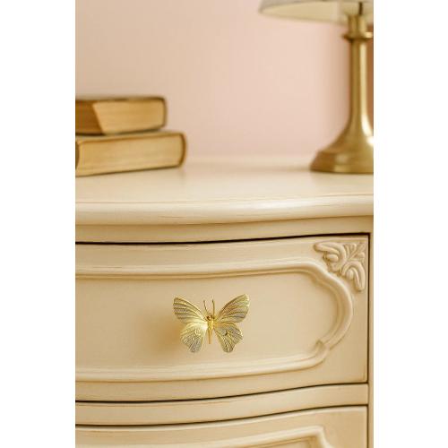 Brass Butterfly Cabinet Handle: Kids Room Decor Drawer Pull