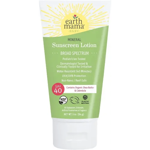 Earth Mama Baby Mineral Sunscreen Lotion SPF 40