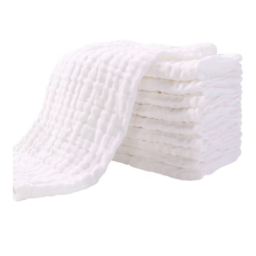 Amazon.com: Yoofoss Muslin Burp Cloths for Baby 10 Pack 100% Organic Cotton Baby Washcloths for Boys Girls Large 20''X10'' Super Soft and Absorbent White : Baby