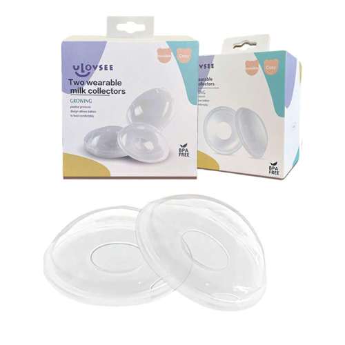 2pcs Nursing Cup Set, Breast Shells, Milk Savers, Nipple Pain Relief, Collect Breastfeeding Leakage, Soft & Flexible Silicone Material, Reusable | SHEIN USA