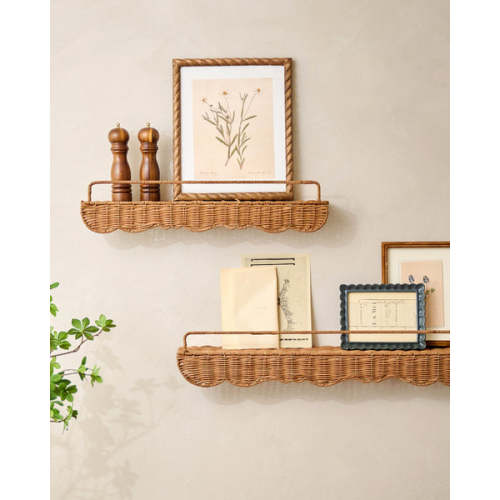 Robin Woven Rattan Picture Ledge