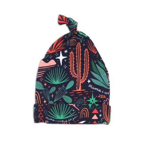 Cactus Western Bamboo Baby Beanie | Raising Mama