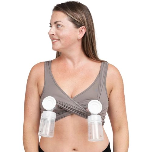 Larken Hands Free Pumping Bra for Breastfeeding | Breast Pump - Maternity Bras for Pregnancy, Pumping & Nursing Bra in One