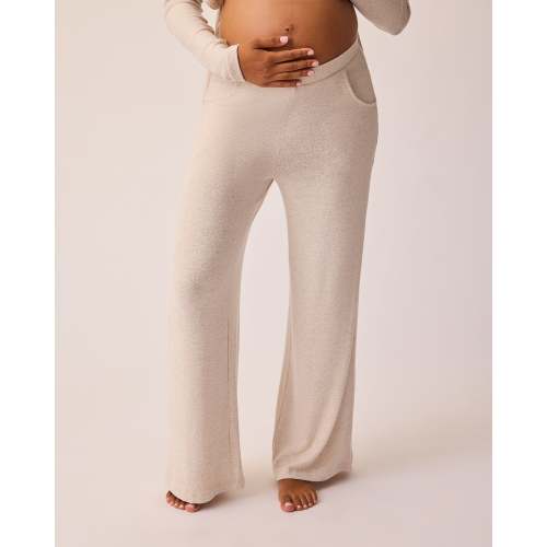 CozyKnit Wide Leg Lounge Pant | Oat - Kindred Bravely