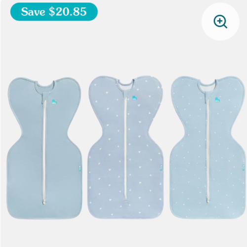 Swaddle Up Starter Bundle 0.2 | 1.0 TOG | Soft Blue | Mist Blue Boats | Blue Twinkle