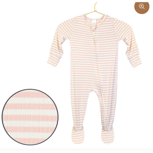 Harper Ribbed Zipper Footies