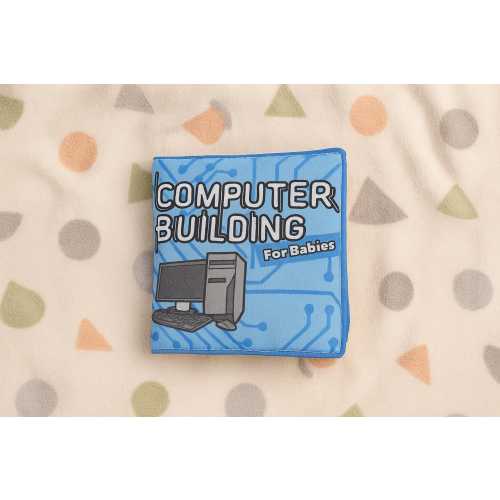 Handmade Computer Building Baby Book – Nerdy Soft Learning Toy