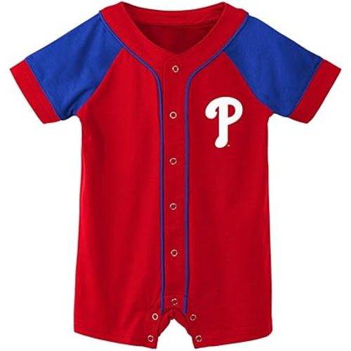Outerstuff MLB Unisex-Baby Newborn & Infants 0-24 Months Little Slugger Creeper Bodysuit Romper
