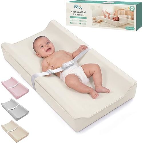 Kopi Baby Changing Pad – The Original, Waterproof Easy-to-Clean Vegan Leather Portable Diaper Changing Pad, Newborn Baby Essential Must-Have - Milk