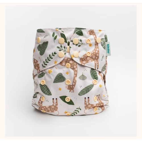 Animals and Insects: Essentials Pocket Cloth Diaper with Athletic Wicking Jersey, Grows with your Baby