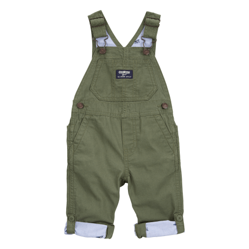 Baby Solid Canvas Overalls - Green - OshKosh | Carter's