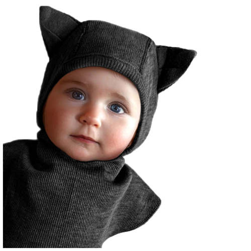 Many Months Wool Baby Hood