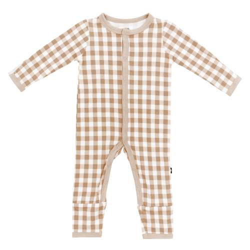 Romper in Gingham Bisque