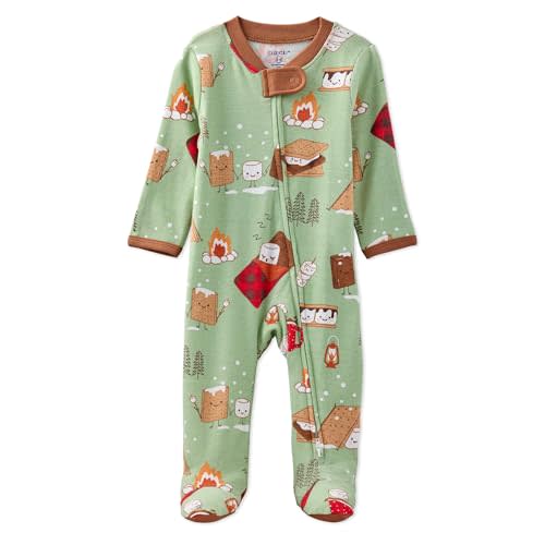 baby-boys Scout Sleep & Play 100% Organic Cotton Footed Zip Front Sleeper Pajamas for Baby Boys