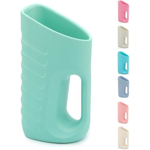 Babylush Baby Bath Rinse Cup & Rinser – 1000ml Soft EVA, 0.3lb Lightweight, BPA-Free Bath Water Pourer, Baby Bath Pitcher, Shower Cup for Kids (Green)