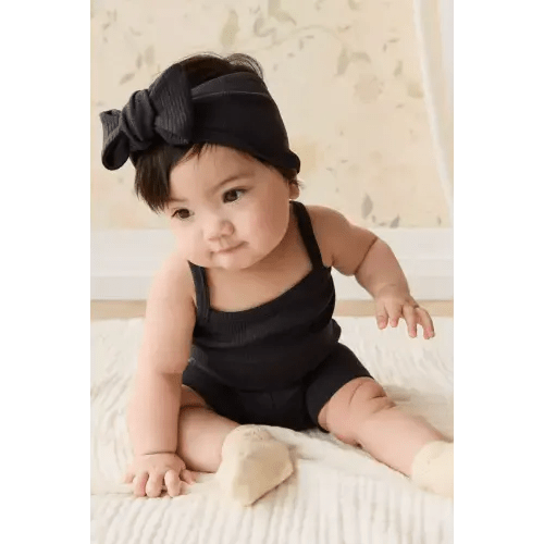 Organic Cotton Modal Lilian Headband - Ebony – Jamie Kay USA