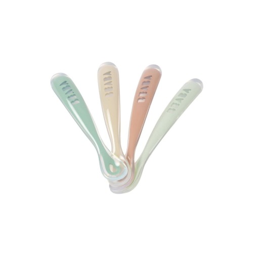 Set of 4 Self-Feeding Silicone Spoons