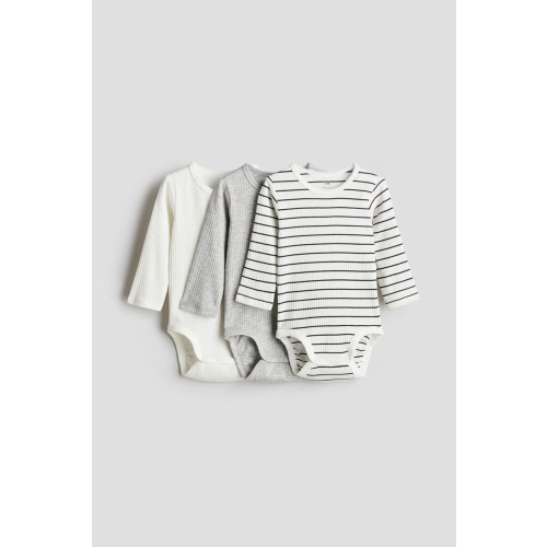 3-pack Ribbed Bodysuits