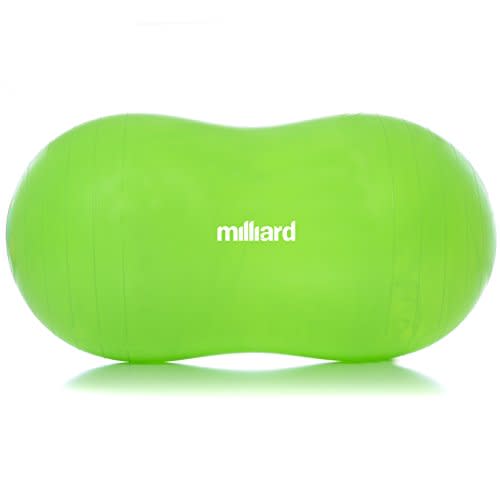 Milliard Peanut Ball Physio Roll for Exercise, Therapy, Labor, Birthing and Dog Training