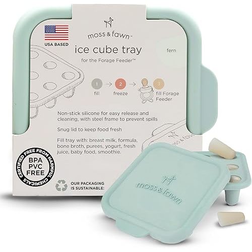 Moss and Fawn Ice Cube Tray - Breast Milk Popsicle Mold - Fern