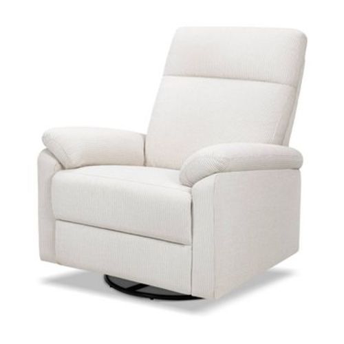Davinci Suzy Recliner And Swivel Glider - cozy cream boucle